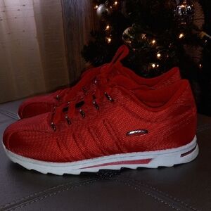 Lugz Red and White Sneakers